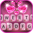 Rosy Pink Flowers Keyboard Theme