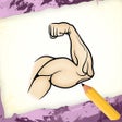 أيقونة البرنامج: Draw Human Body - Hair St…
