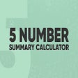 5 Number Summary Calculator