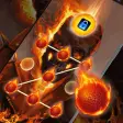 (FREE) Fire Flame Skull - App Lock Master Theme