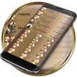 プログラムのアイコン：Dialer Theme Gold Copper …