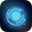 أيقونة البرنامج: Neon Blue Technology Them…