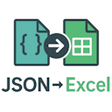 أيقونة البرنامج: JSON → Excel (Offline Con…