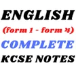 English: form 1 - 4  notes.