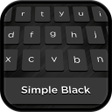 رمز البرنامج: Simple black keyboard