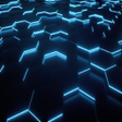 ไอคอนของโปรแกรม: Hexagon Grid Blue Live Wa…