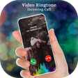 ไอคอนของโปรแกรม: Video Ringtone For Incomi…