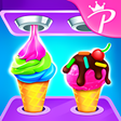 Ice Cream Cone Dessert-Frozen Cupcake Factory Game