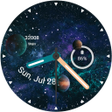 ไอคอนของโปรแกรม: 3D Galaxy Watch Face