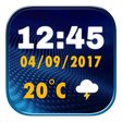 أيقونة البرنامج: Cool Digital Clock Widget
