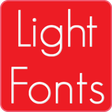 أيقونة البرنامج: Light fonts for FlipFont