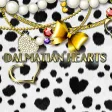 Cute Theme Dalmatian Hearts
