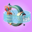 أيقونة البرنامج: Spin Shots Run