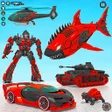 程序图标：Police Shark Robot Car Ga…