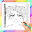 How to Draw Manga Face  Female Character
