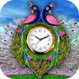 Icon of program: Peacock Clock Live Wallpa…