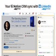 n-crmX: Notion + LinkedIn CRM