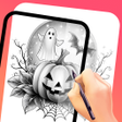 Programın simgesi: AR Drawing: Halloween Ske…