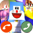 أيقونة البرنامج: Call cartoon: Funny blue …
