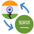 Indian rupee to Saudi riyal icon