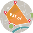ไอคอนของโปรแกรม: Live GPS Land Area Calcul…