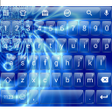 أيقونة البرنامج: Emoji Keyboard Glass Blue…