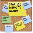 Star memo alarm - popcorn note icon