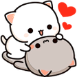 プログラムのアイコン：Animated Mochi Cat Sticke…