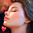 Ícone do programa: Romantic Love Kiss Sticke…