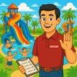 أيقونة البرنامج: Water Park Supervisor Sim…