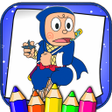 プログラムのアイコン：Ninja Hattori Coloring Bo…