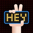 أيقونة البرنامج: Super LED Banner - HD  LE…