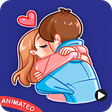 Icona del programma: Animated love Stickers 20…