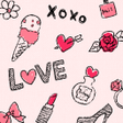 أيقونة البرنامج: Cute Theme-KissKiss-