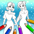 プログラムのアイコン：Ice Princess Coloring Pag…