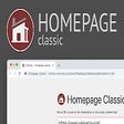 أيقونة البرنامج: Homepage Classic