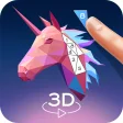 LowPoly 3D Art: Paint by Number