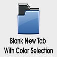 Blank New Tab Page With Color Selection