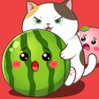 Ícone do programa: Fruit Merge Cat: Watermel…