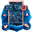أيقونة البرنامج: Blue Pink Rose Launcher T…