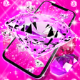 程序图标：Pink diamonds live wallpa…