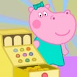 أيقونة البرنامج: Funny Shop Hippo shopping…