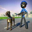 プログラムのアイコン：Stickman Police Dog Chase