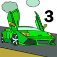 プログラムのアイコン：Super Cars Color by Numbe…