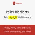 Policy Highlights: Focus on Vital Keywords