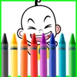 Ikon program: upin ipin coloring book