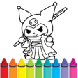 Ícone do programa: Kawai Kuromi Coloring Pag…