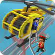 Ikona programu: Blocky Helicopter City He…