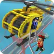 Blocky Helicopter City Heroes