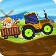 Kids Farm Tractors on Hills